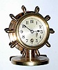  C.1946 Chelsea Clock Co., Boston. Mass., "Viking", 8-day desk timepiece with the serial no. 512353 in a polished brass case.