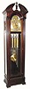  C.1920, Colonial Mfg. Co., Zeeland, Mi, Model 1319, Hall Clock, triple chime on 9 tubes, 3-weight, with moon phase. 