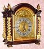  C.1750, Austrian, J. F. Schmidt, 3-Fusee Bracket clock, two day duration, crown verge, striking the quarters on 3 bells and the hour on a single bell. 