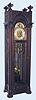  C.1905, Colonial Mfg Co., Zeeland, MI, GOTHIC HALL CLOCK , 3-weight, 9-tubular bell, Whittington and Westminster chimes, in mahogany. 