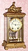  C.1904, Seth Thomas Clock Co., Thomaston, Conn., "Empire No. 14" , 8-day time and gong strike crystal regulator, mantel clock.