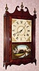  C.1828, Ephraim Downes, Bristol Con., Pillar and Scroll, 30 hour wooden works shelf clock. 