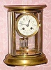  C.1900, French, Oval Crystal regulator , 8-day time and gong strike. 