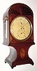  C.1850, English, Mantle Regulator in Regency style, single fusee movement with maintaining power and Graham dead beat escapement. 
