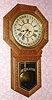  C.1900, E. N. Welch Mfg. Co., Forestville, Conn., "Star Pointer Calendar" , 8-day calendar wall timepiece. 