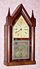  C.1850 Forestville Mfg. Co., (J. C. Brown), 8-day time and strike fusee steeple clock, with OG door. 
