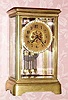  C.1910, French, Marti and Cie, 8-day time/strike crystal regulator. 