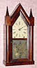  C.1850, Brewster and Ingrahams, Bristol, Conn, 8-day time and strike steeple clock. 