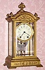  C.1913, Seth Thomas Clock Co., "Empire No. 19" , 8-day time and gong strike crystal regulator mantel clock. 