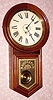  C.1891, E. Ingraham and Co., Bristol, Conn., "BRISTOL" , 8-day, round long drop timepiece. 
