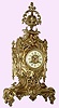  C.1900, French, 8-day time + strike mantel clock in the rococo style, tall and impressive. 