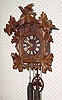  C.1880, German, 30-hour time/strike cuckoo clock, wooden plates, with restorations. 