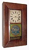  C.1842, Terry and Andrews, Bristol, Conn, Wooden Works, 30-hour, Bevel Front shelf clock in mahogany with a Beals, Haymarket Square, Boston, label. 