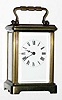  C.1915, French, Brass Cased Carriage timepiece in an Obis, souvenir quality case, still in very good original condition