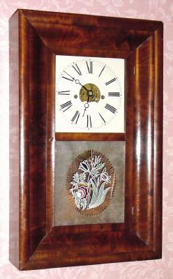 C.1850, Elisha Manross, Forestville, Conn., 30-hour time/strike OG shelf clock. — Antique Clocks Price Guide