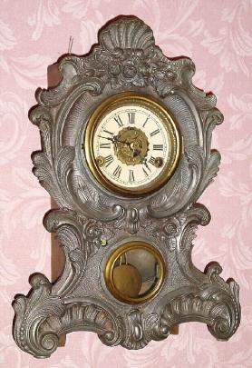 C.1865, Nicholas Muller, New York, 30-hour time/strike/alarm iron front mantel clock. — Antique Clocks Price Guide