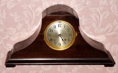 C.1920, Chelsea Clock Co., "Babro No. 110", 8-day time and house strike tambour style mantel clock made for Tiffany and Co, New York (on dial). — Antique Clocks Price Guide