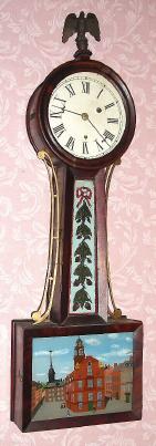C.1840, Unknown, 8-day weight banjo timepiece, with exceptional early movement. — Antique Clocks Price Guide