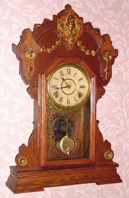 C.1909, Seth Thomas Clock Co., "Metals No. 2", 8-day time/strike mantel clock. — Antique Clocks Price Guide