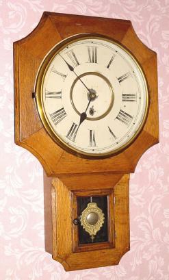 C.1895, New Haven Clock Co., "Emperor", 8-day wall timepiece. — Antique Clocks Price Guide