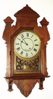 C.1892, Mixed Lot, Seth Thomas Clock Co., 8-day wall timepiece. A large and very unusual timepiece that we did not find in the Thomas catalog. — Antique Clocks Price Guide