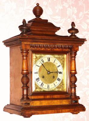 C.1900, Mueller and Co., Germany, quarter strike mantel clock, 8-day. — Antique Clocks Price Guide