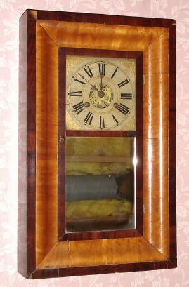 C.1840, Atkins and Porter, Bristol, Conn., 30-hour time and strike OG shelf clock. — Antique Clocks Price Guide