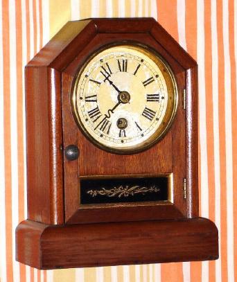 C.1880, Seth Thomas Clock Co., "Octagon Top A", 30-hour mahogany cottage timepiece. — Antique Clocks Price Guide
