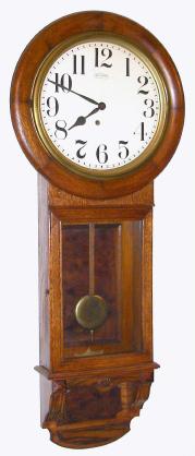 C.1911, E. Ingraham and Co., "Ormond", 8-day wall timepiece/ modified. — Antique Clocks Price Guide