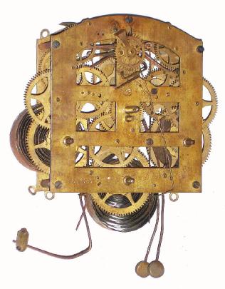 Movement Only, C.1885, Seth Thomas, Quarter strike, short pendulum for Hecla or Atlas. — Antique Clocks Price Guide
