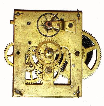Movement Only, C.1850, Pomeroy and Co., Bristol, Conn, 30 hour marine movement with patent steel balance. — Antique Clocks Price Guide