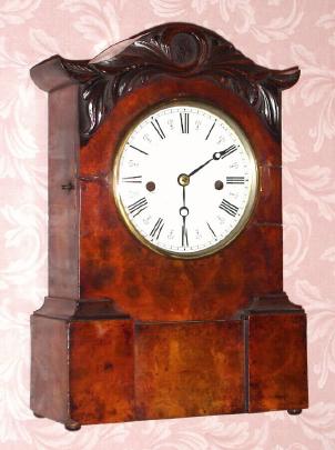 C.1850, Anglo-American, 8-day time and strike fusee movement mantel clock. — Antique Clocks Price Guide