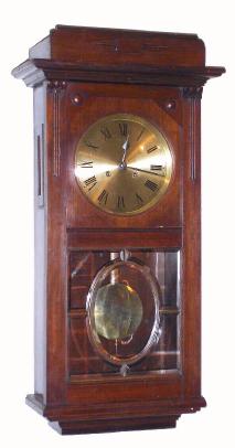 C.1930, German, Deco styled box clock with fine beveled glass panel in the door, 8-day gong strike. — Antique Clocks Price Guide