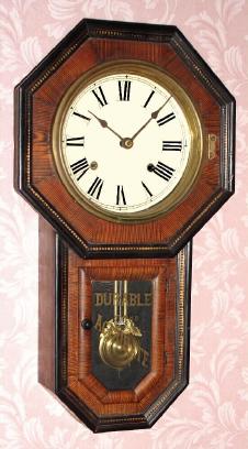 C.1910, Japanese, Short Drop Octagon school clock, 8-day time and gong strike. — Antique Clocks Price Guide