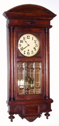 C.1920, German, Gustav Becker, Fancy Westminster box clock with some Alt Deutsch flavor, and with 9 panes of heavy beveled glass. — Antique Clocks Price Guide