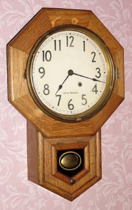 C.1924, Seth Thomas Clock Co., "Drop Octagon 10 Inch", 8-day wall timepiece (mixed lot). — Antique Clocks Price Guide
