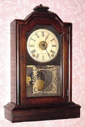 C.1980, China, 8-day time/strike/alarm shelf clock, using old ST movement. — Antique Clocks Price Guide