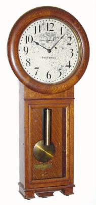 C.1910, Seth Thomas Clock Co., "Regulator No. 2", 8-day, weight driven station clock. — Antique Clocks Price Guide