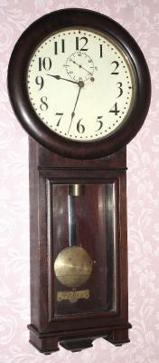 C.1890, Seth Thomas Clock Co., "Regulator No. 2", 8-day weight, wall timepiece. — Antique Clocks Price Guide