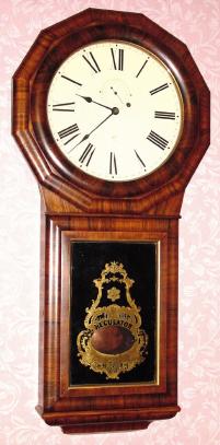 C.1870, Seth Thomas, Regulator No. 1-Extra, single weight timepiece in rosewood, 8-day. — Antique Clocks Price Guide