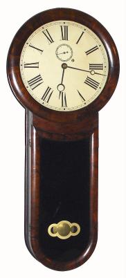C.1870, Hatch style keyhole regulator, 8-day, weight driven timepiece. — Antique Clocks Price Guide