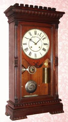 C.1885, Seth Thomas Clock Co., GARFIELD, 2-Weight shelf clock in walnut. — Antique Clocks Price Guide
