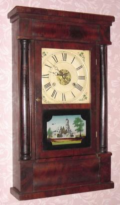 C.1860, Seth Thomas, Plymouth, Conn., "Column", 30-hour time/strike, 2-wt mantel clock. — Antique Clocks Price Guide