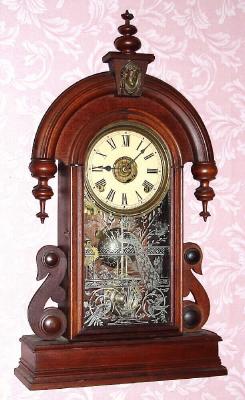 C.1880, Ansonia Clock Co., "Parisian", 8-daytime/strike mantel clock. — Antique Clocks Price Guide