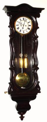 C.1860, Austrian, 2-Wt,  Vienna Regulator,  in a dark serpentine case. — Antique Clocks Price Guide