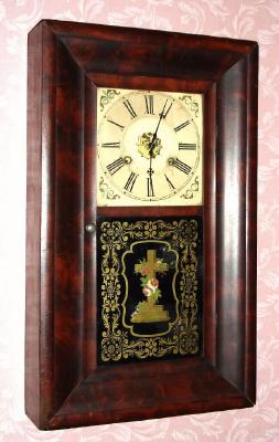 C.1870, Jerome and Co., New Haven, Conn., 30-hour time/strike, 2-wt OG shelf clock. — Antique Clocks Price Guide