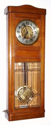 C.1920, Czechoslovakian, Gustav Becker, 8-day, 3-wt grand sonnerie art Deco box regulator, with rod strike. — Antique Clocks Price Guide