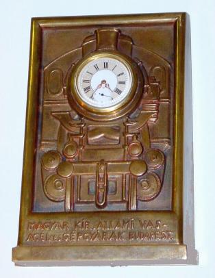 Early 20th century, from Budapest,  desk novelty timepiece with key wind / key set watch movement [30hour]. — Antique Clocks Price Guide