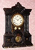 C.1865, Terhune and Edwards, New York, 8-day time/strike iron front shelf clock. 