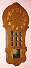 C.1908, Sessions Clock Co., "Ramona", 8-daytime/strike mission style wall clock. 